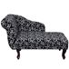 Chaise Lounge Chaise Lounge Blanco/ Negro