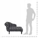Chaise Lounge Chaise Lounge Blanco/ Negro