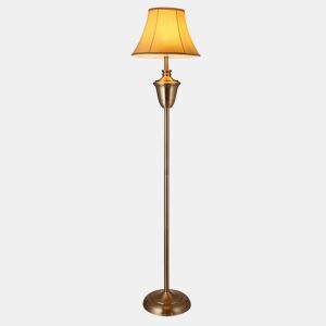 lux.pro Candeeiro de pé LED elegante (E27) - Ø 35cm - Candeeiro de sala de estar bege  branco
