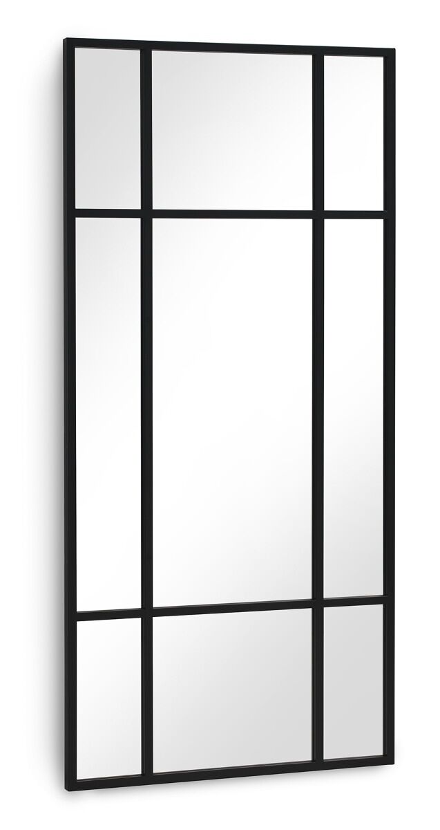 Espejo rectangular 80x170 estructura metal negra