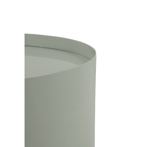 Mesa de apoio em metal branco esverdado
