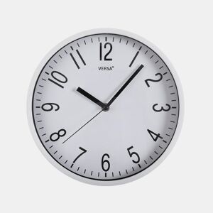 Relógio de Parede Versa Branco Plástico Quartzo 4,3 x 25 x 25 cm