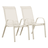 Poltrona de jardim Textilene Cordoba - Fénix - Crua - Kit de 2