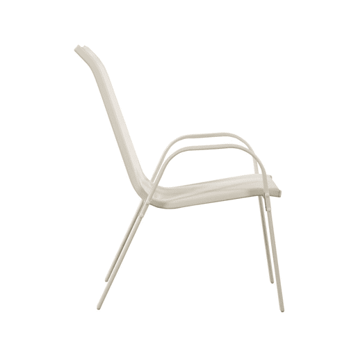Poltrona de jardim Textilene Cordoba - Fénix - Crua - Kit de 2