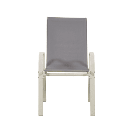 Poltrona de jardim Textilene Cordoba - Fénix - Cinza claro- Kit de 2