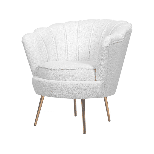 Poltrona de laço Floria - 75 x 68 x 77,5 cm - Branco