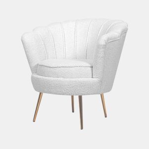 Poltrona de laço Floria - 75 x 68 x 77,5 cm - Branco