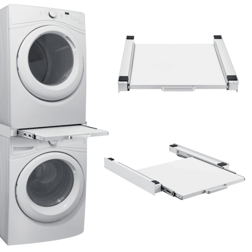 Kit de ligação para máquina de lavarsecar roupa Buxton com bancada 8x60x60cm - Branco en.casa