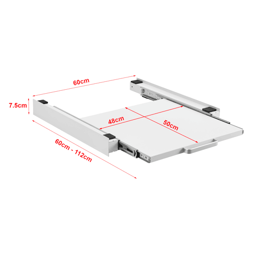 Kit de ligação para máquina de lavarsecar roupa Buxton com bancada 8x60x60cm - Branco en.casa