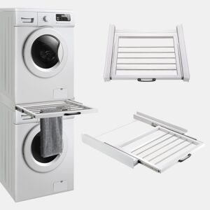 Estrutura de instalação universal para máquinas de lavar e secar roupa com toalheiro en.casa