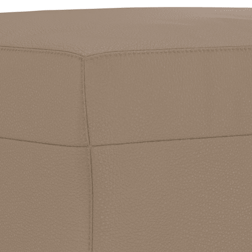 vidaXL 3 pcs conjunto sofás c almofadas couro artificial cappuccino