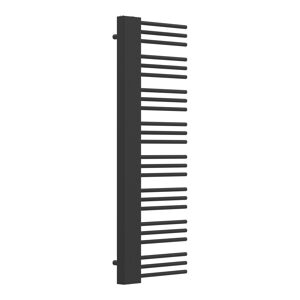 Radiador toalheiro de parede Kviteseid 24 tubos 558 W aço 146x45 cm - Preto neu.haus