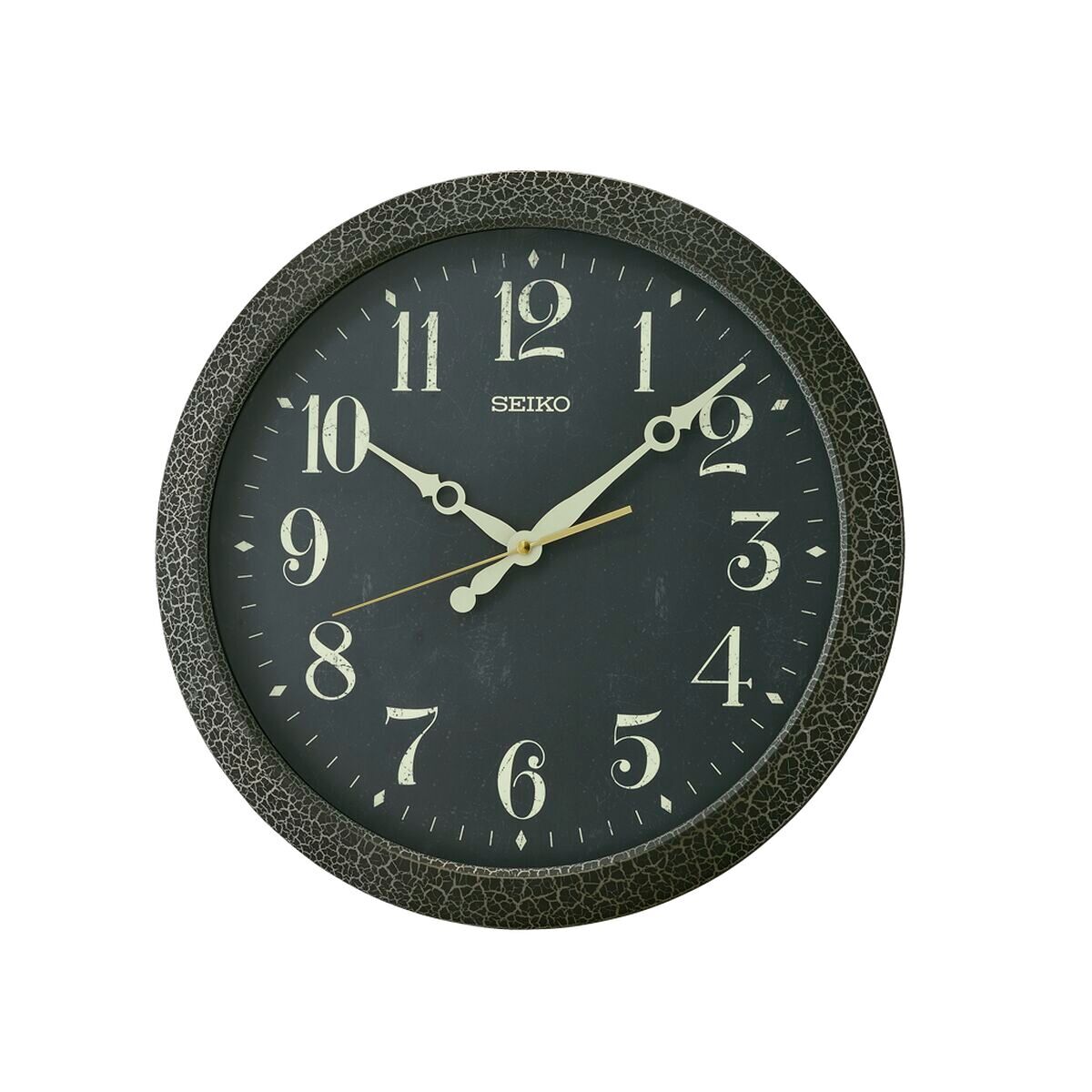 Reloj de pared seiko qxa815k negro plástico