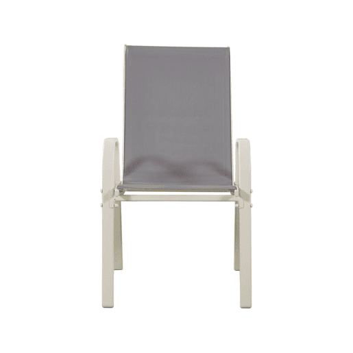 Poltrona de jardim Textilene Cordoba - Fénix - Cinza claro- Kit de 4