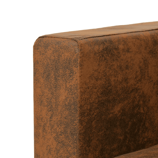 vidaXL Sofá de 3 lugares 191x73x82 cm camurça artificial vidaXL Sofá de 3 lugares 191x73x82 cm camurça artificial