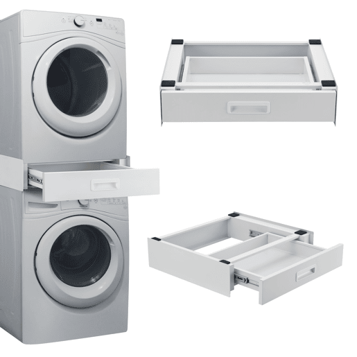 Kit de ligação para máquina de lavarsecar roupa Buxton com gaveta 8x60x60cm - Branco en.casa