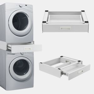 Kit de ligação para máquina de lavarsecar roupa Buxton com gaveta 8x60x60cm - Branco en.casa