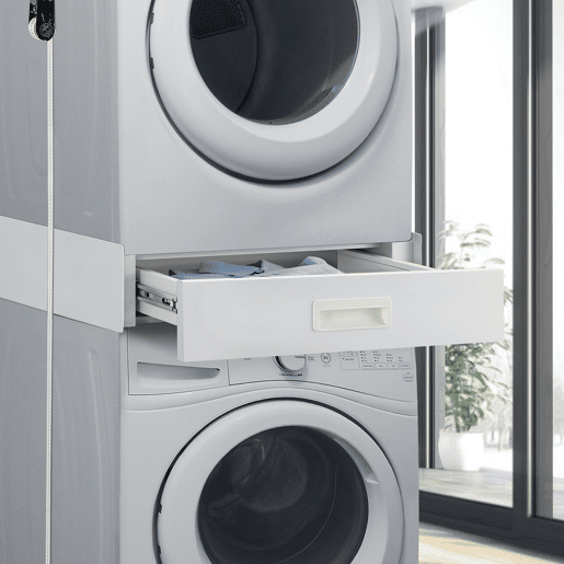 Kit de ligação para máquina de lavarsecar roupa Buxton com gaveta 8x60x60cm - Branco en.casa
