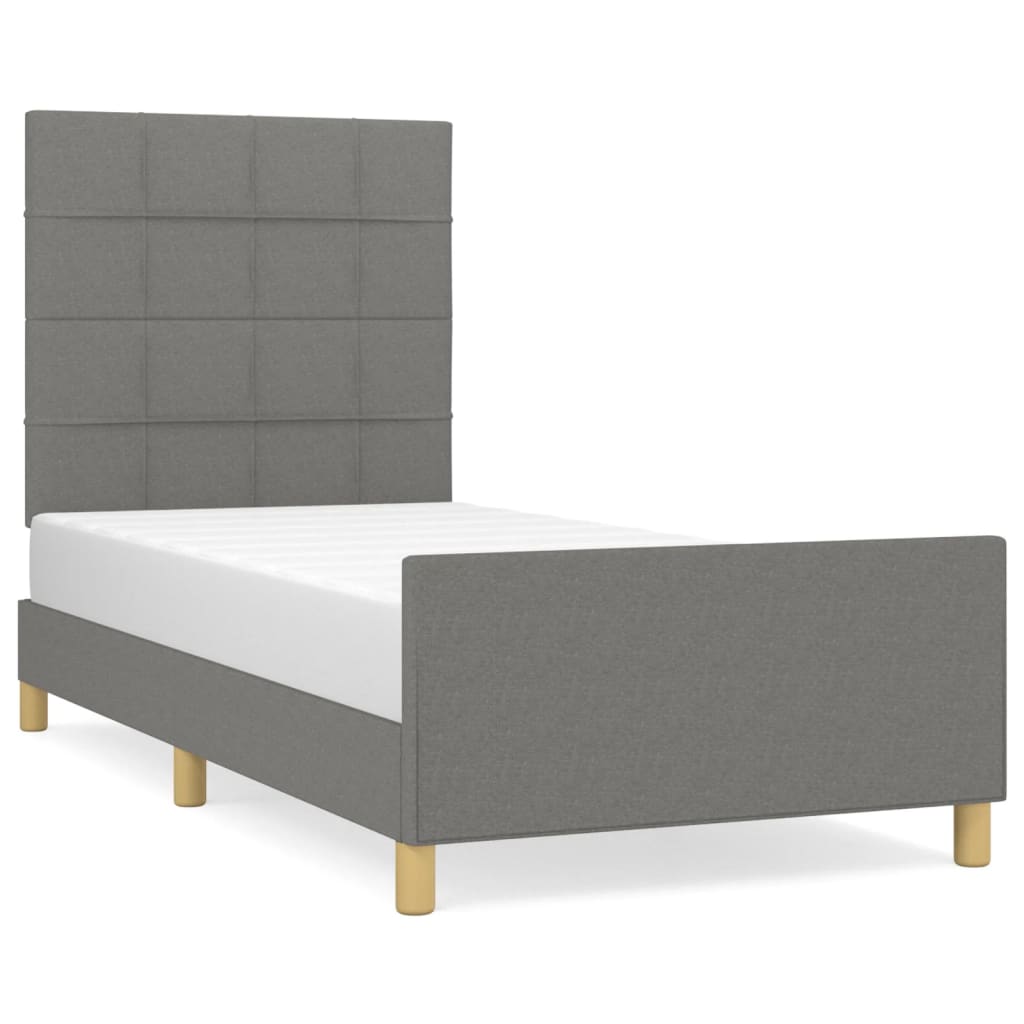 Estructura de cama 80x200 Gris Oscuro