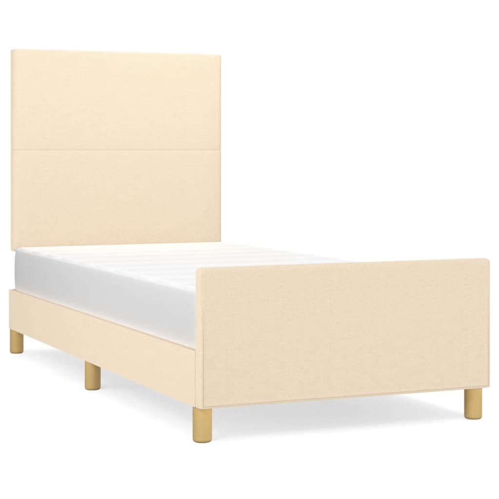 Estructura de cama 90x200 Crema