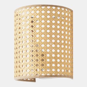 Candeeiro de parede Ascot 1x E27 metal-plástico 20x16x12 cm - efeito Rattanlux.pro