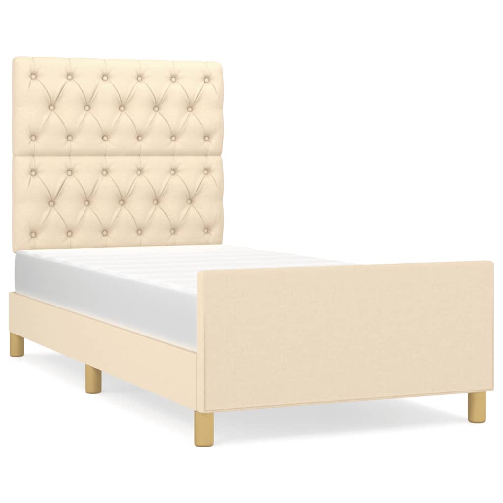 Estructura de cama 80x200 Crema