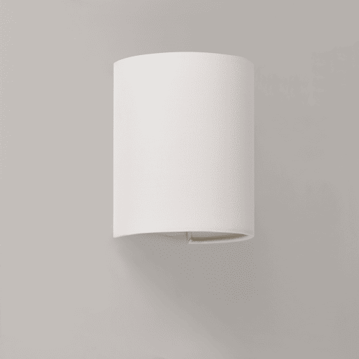 Candeeiro de parede Brüssel - 20 x 17,5 x 13 cm - Luz bidirecional - Tecido - Branco lux.pro.