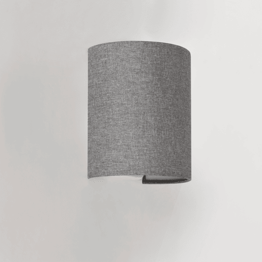 Conjunto de 2 candeeiros de parede modernos Brüssel 1x E27 60 W têxtil de linho 20 x 18 x 13 cm - Cinzento lux.pro lux.pro.