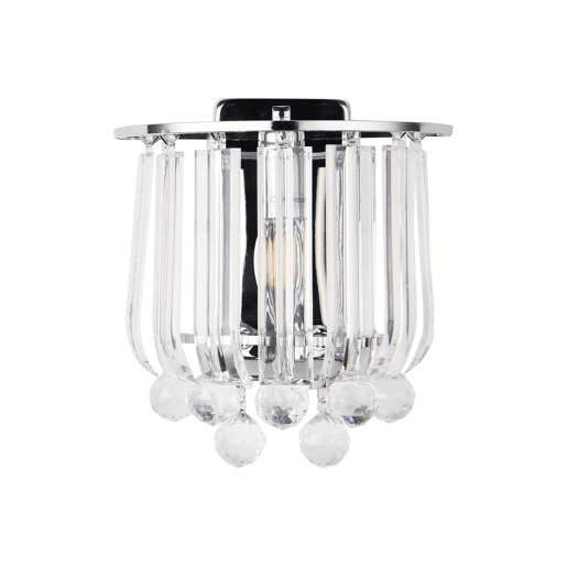 Conjunto de 2 arandelas de parede Alnwick 1xE14 metal-plástico 24x22x15cm - Cromadolux.pro