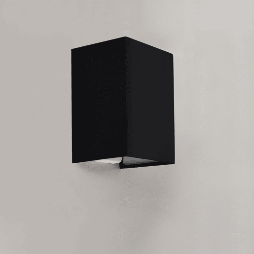 Candeeiro de parede Schwerin - 20 x 16 x 13 cm - Design moderno - Tecido - Preto lux.pro.