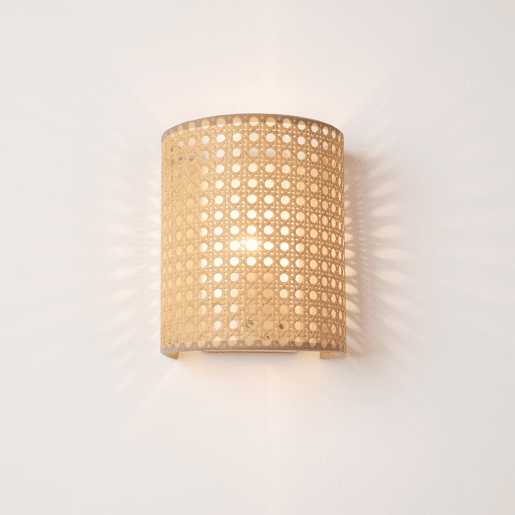 2 candeeiros de parede Ascot 1x E27 metal-plástico 20x16x12 cm - efeito Rattanlux.pro