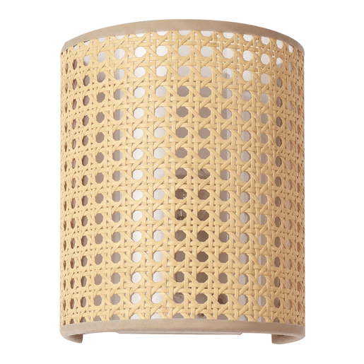 2 candeeiros de parede Ascot 1x E27 metal-plástico 20x16x12 cm - efeito Rattanlux.pro
