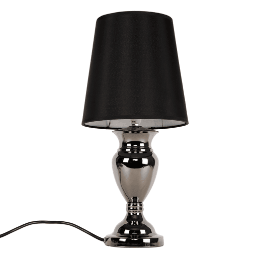 Candeeiro de mesa - Ø 22 cm (1 x E14) - Design - preto - Modelo: Bochum lux.pro.