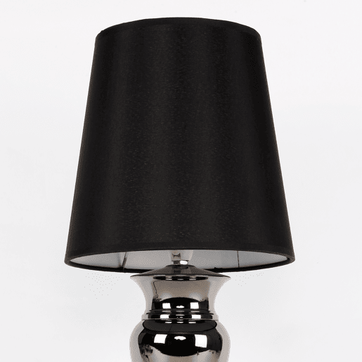Candeeiro de mesa - Ø 22 cm (1 x E14) - Design - preto - Modelo: Bochum lux.pro.