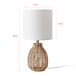 Lámpara de mesa Alfreton 1xE14 40 W metal/cuerda/tela Lámpara de mesa Alfreton 1xE14 40 W metal/cuerda/tela Blanco/ Beige