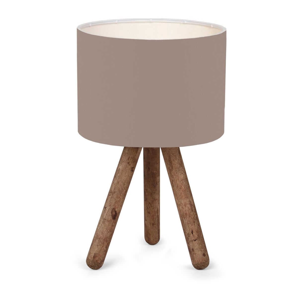 Lámpara de mesa Preston 1xE27 20 W madera/tela [lux.pro]