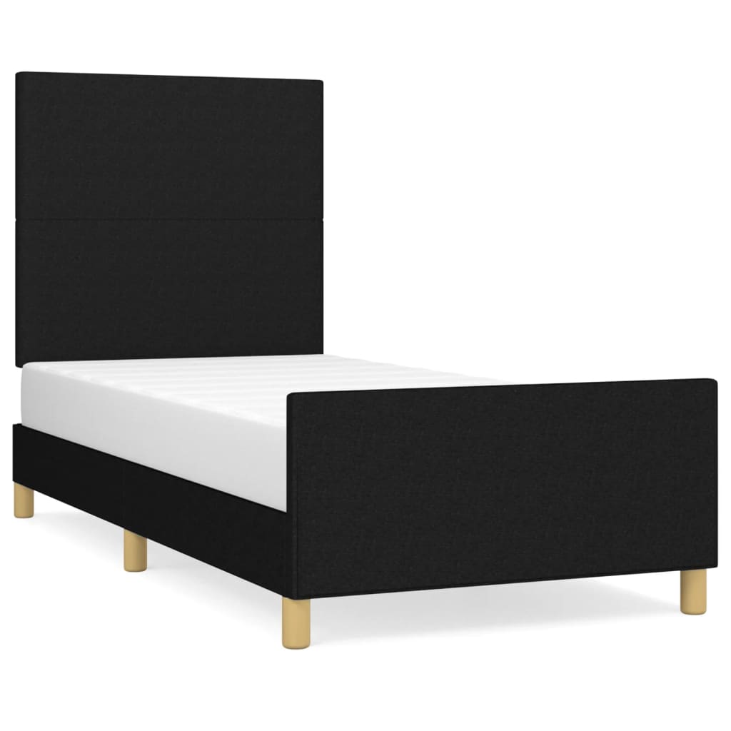 Estructura de cama 90x200 Negro
