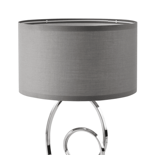 Candeeiro de mesa Torquay 1xE14 40 W metaltecido 50xØ30cm - CromadoCinza lux.pro