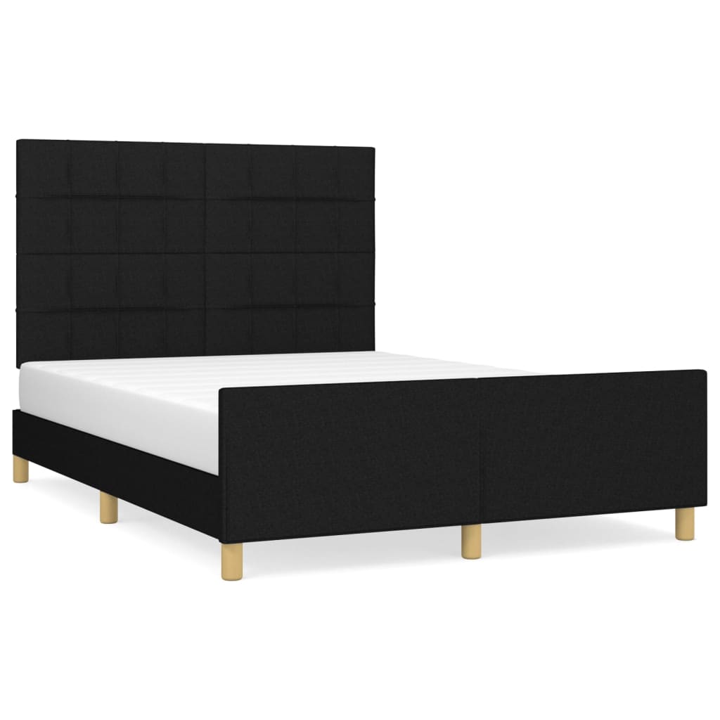 Estructura de cama 140x190 Negro