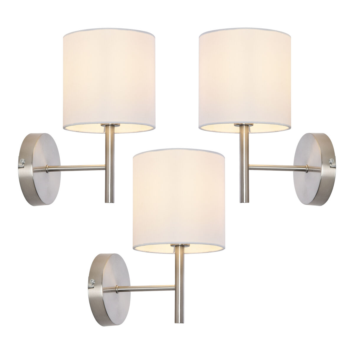 3 Lámparas de pared Winsford 1x E14 [lux.pro]