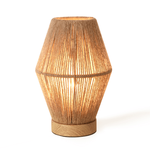 Candeeiro de mesa Arundel 1xE27 60 W metalcorda 25x16x16 cm - Naturallux.pro