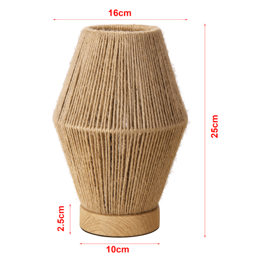 Candeeiro de mesa Arundel 1xE27 60 W metalcorda 25x16x16 cm - Naturallux.pro