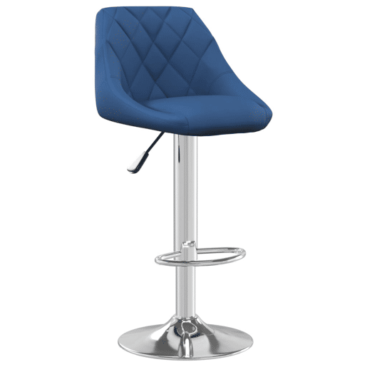 vidaXL Bancos de bar 2 pcs veludo azul vidaXL Bancos de bar 2 pcs veludo azul