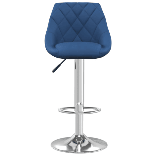 vidaXL Bancos de bar 2 pcs veludo azul vidaXL Bancos de bar 2 pcs veludo azul