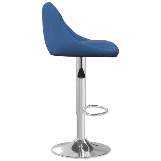 vidaXL Bancos de bar 2 pcs veludo azul vidaXL Bancos de bar 2 pcs veludo azul