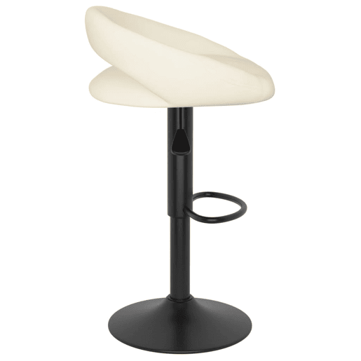 vidaXL Bancos de bar 2 pcs veludo creme vidaXL Bancos de bar 2 pcs veludo creme