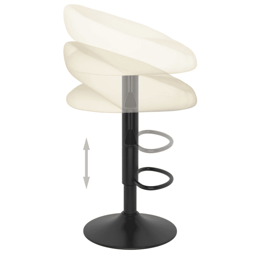 vidaXL Bancos de bar 2 pcs veludo creme vidaXL Bancos de bar 2 pcs veludo creme