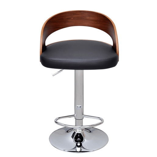 vidaXL Bancos de bar 2 pcs madeira curvada