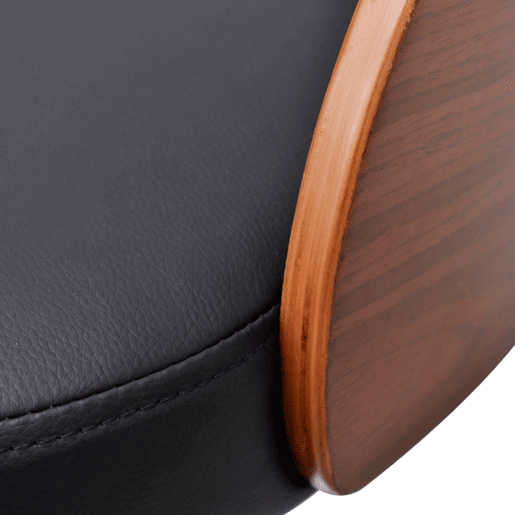 vidaXL Bancos de bar 2 pcs madeira curvada