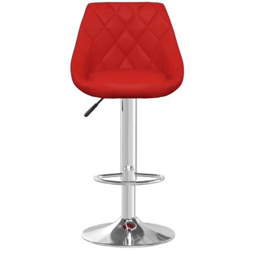 vidaXL Bancos de bar 2 pcs couro artificial vermelho tinto vidaXL Bancos de bar 2 pcs couro artificial vermelho tinto